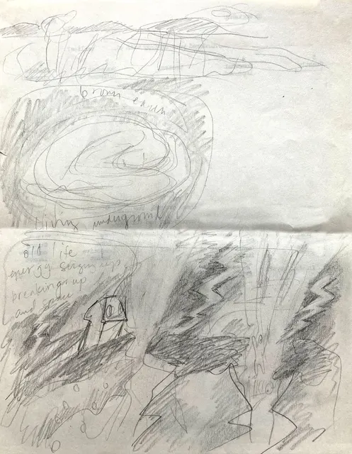 Dragon-and Pencil on Textured Paper