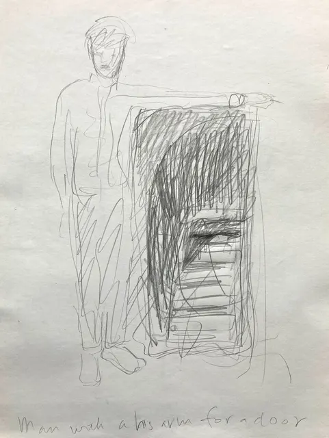 Man Coming Out of Room of Light